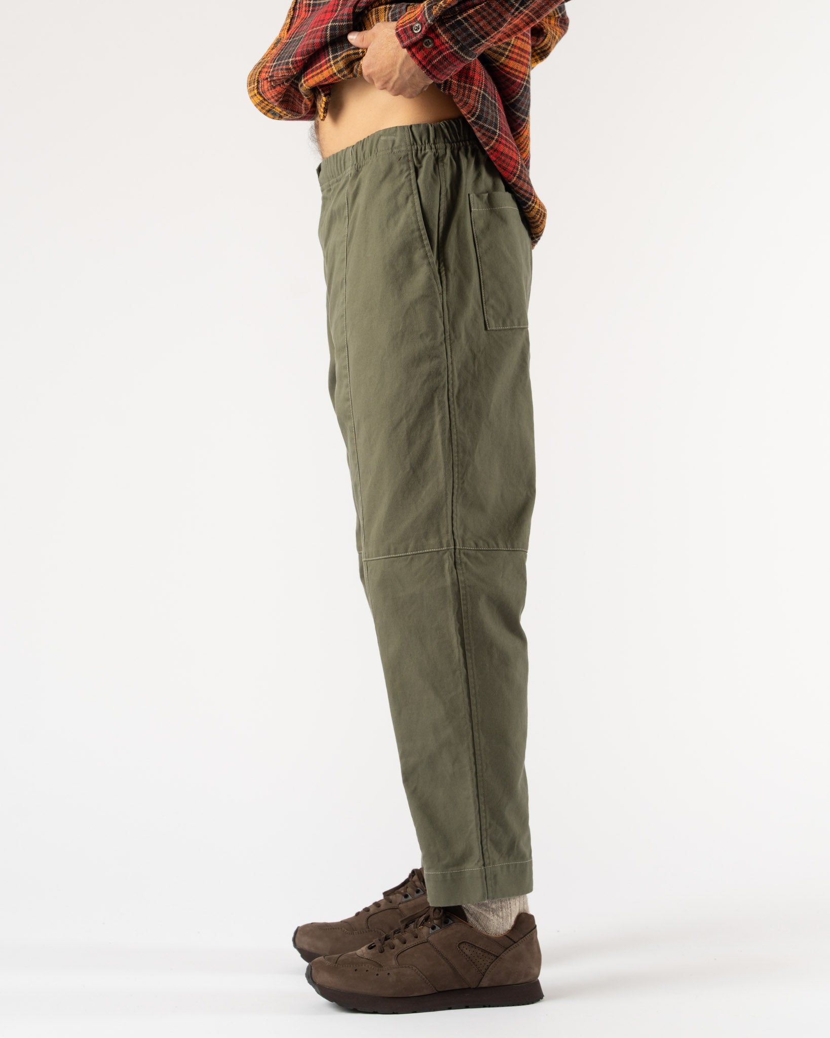 Pilgrim Surf + Supply Vincent Nep Herringbone Plaid Shirt in Red