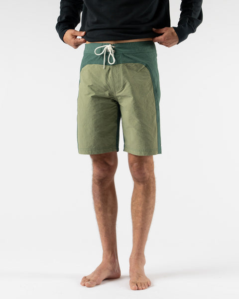 Pilgrim Surf + Supply Kivlin Board Short in Green Sage Curated at