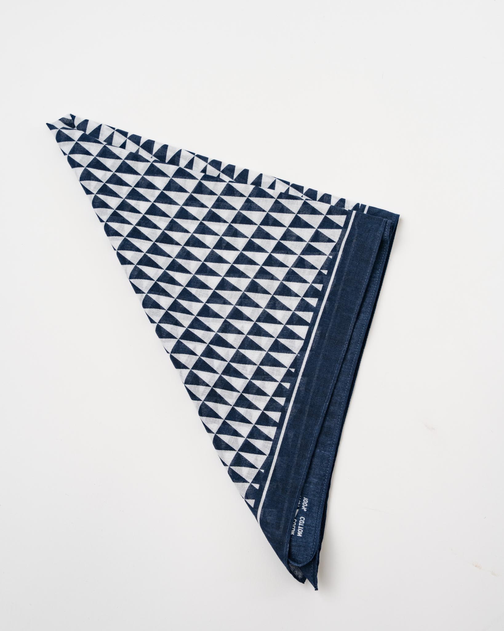 Pilgrim Surf + Supply Pennant Checker Bandana in Navy