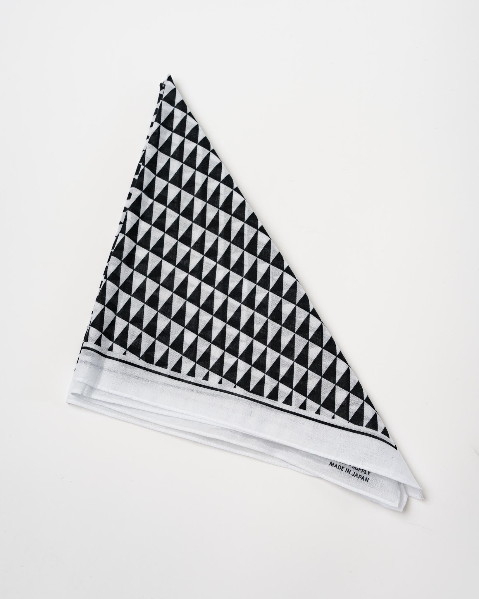 Pilgrim Surf + Supply Pennant Checker Bandana in White