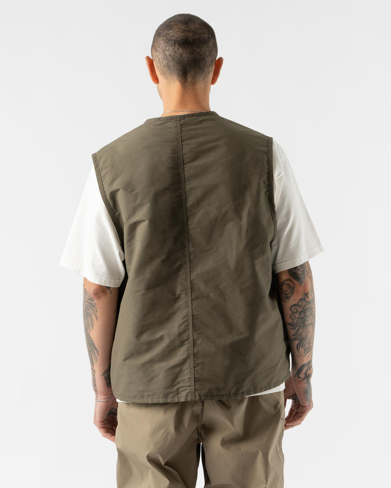 Pilgrim Surf + Supply Finster Utility Vest in Olive