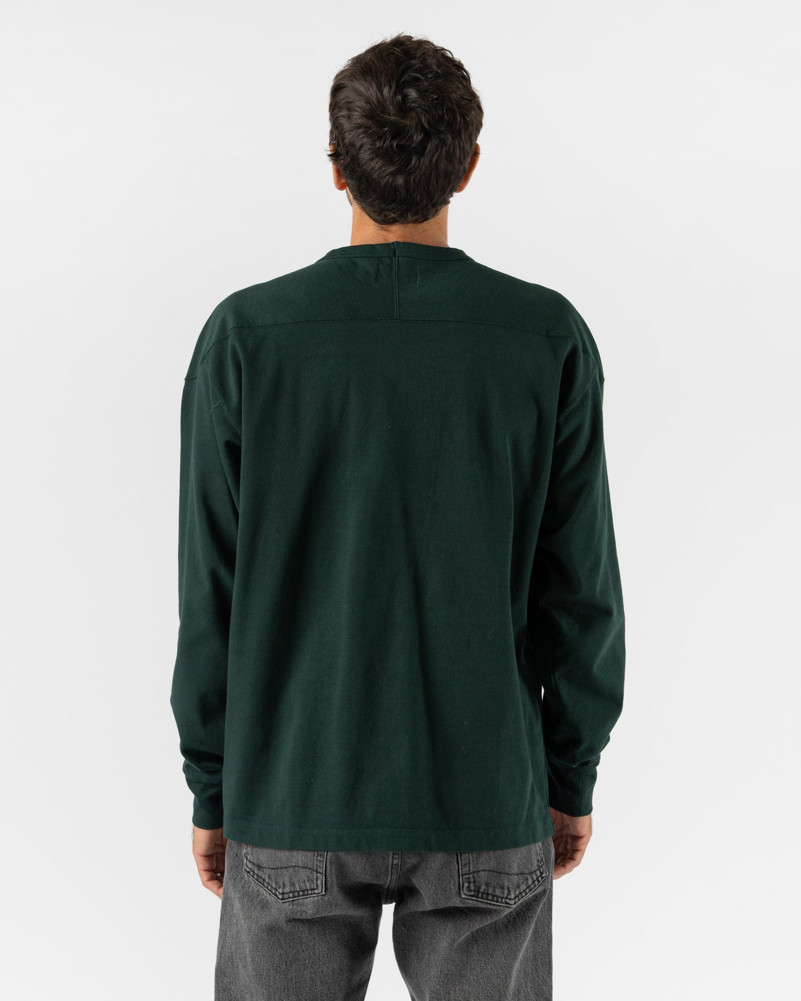 Pilgrim Surf + Supply Teddy Athletic LS Tee in Dark Green
