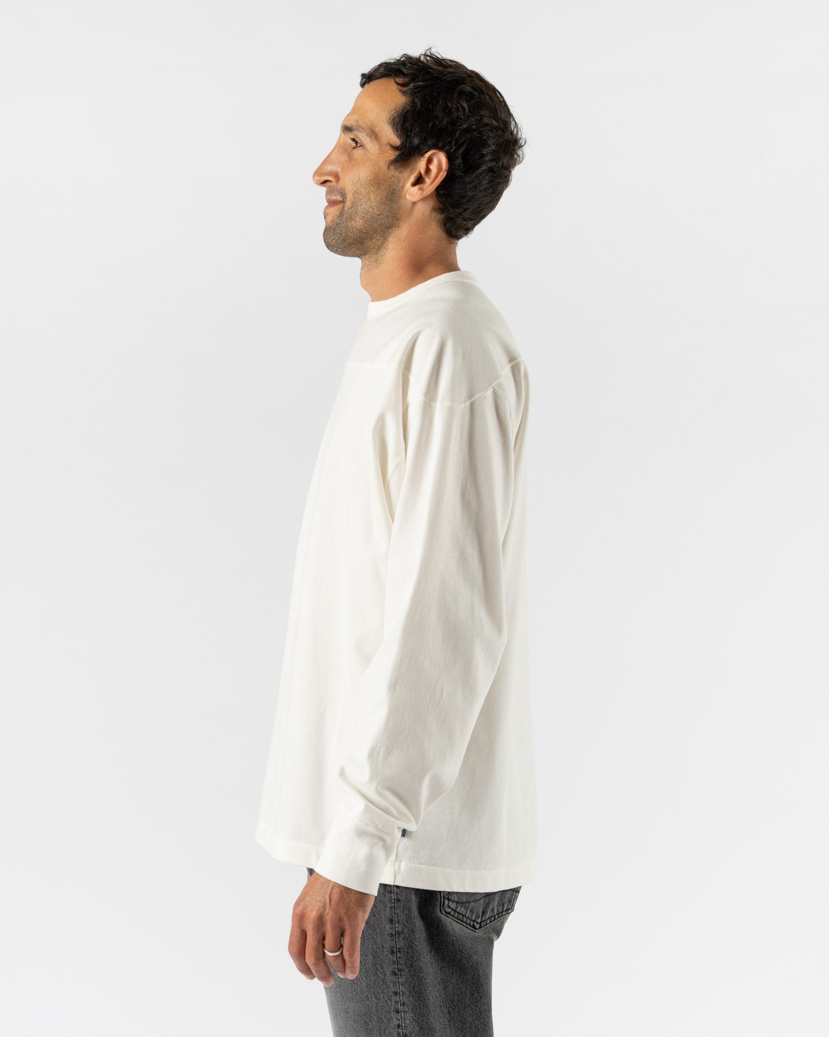 Pilgrim Surf + Supply Teddy Athletic LS Tee in White