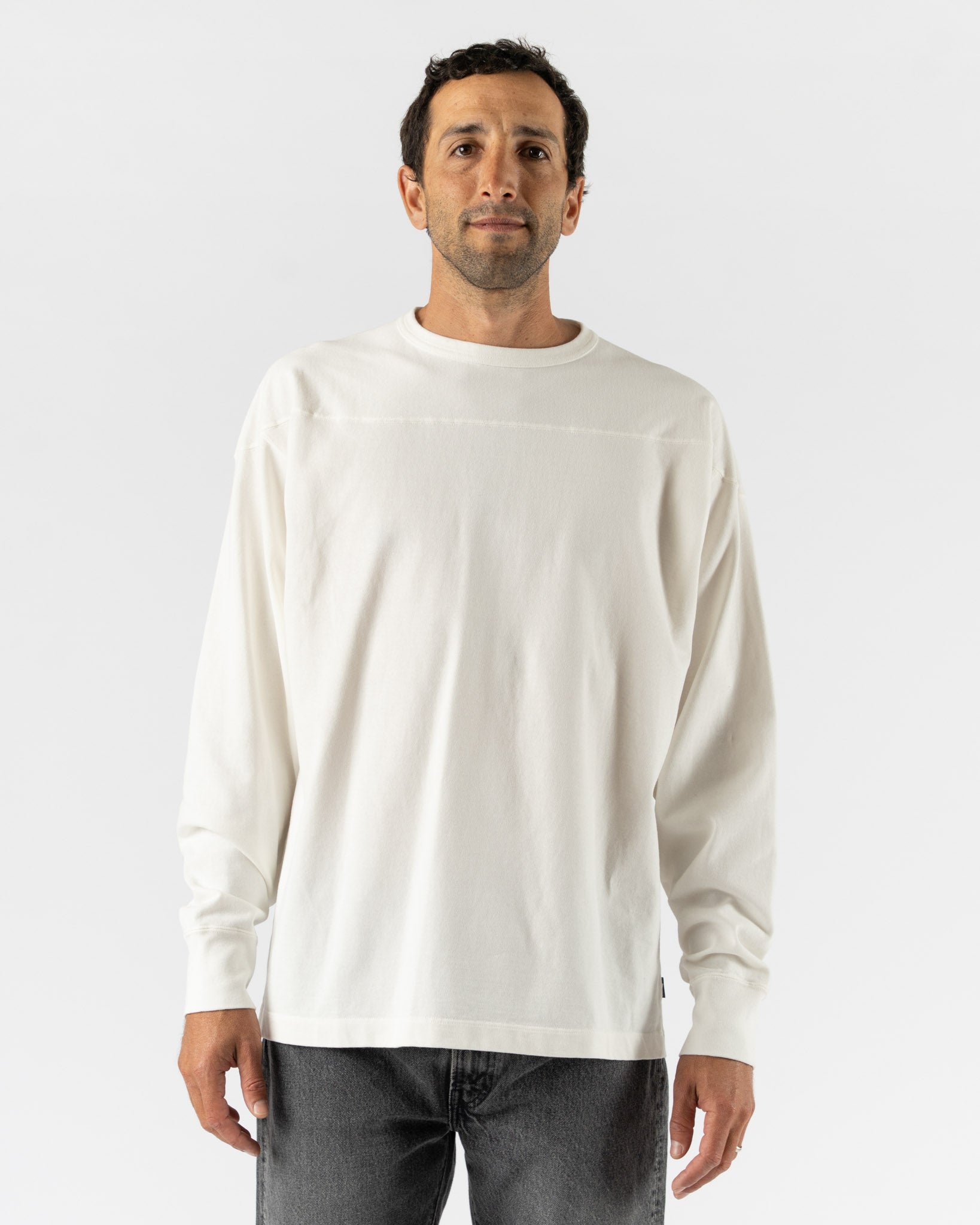Pilgrim Surf + Supply Teddy Athletic LS Tee in White
