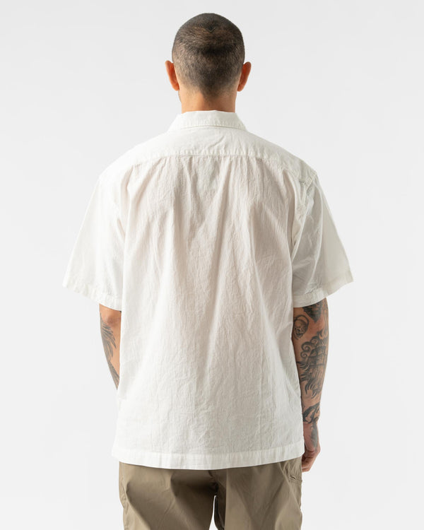 Pilgrim Surf + Supply Ivan Short Sleeve Shirt in White