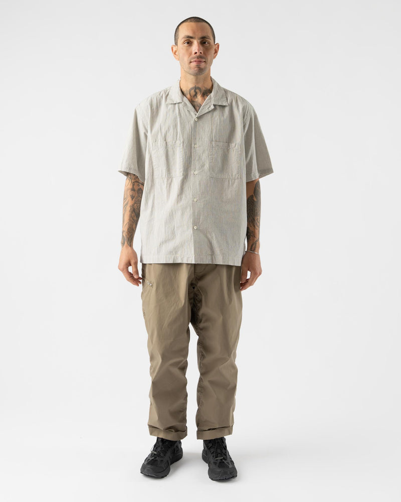 Pilgrim Surf + Supply Johnny Stripe Short Sleeve Shirt in Pinstripe