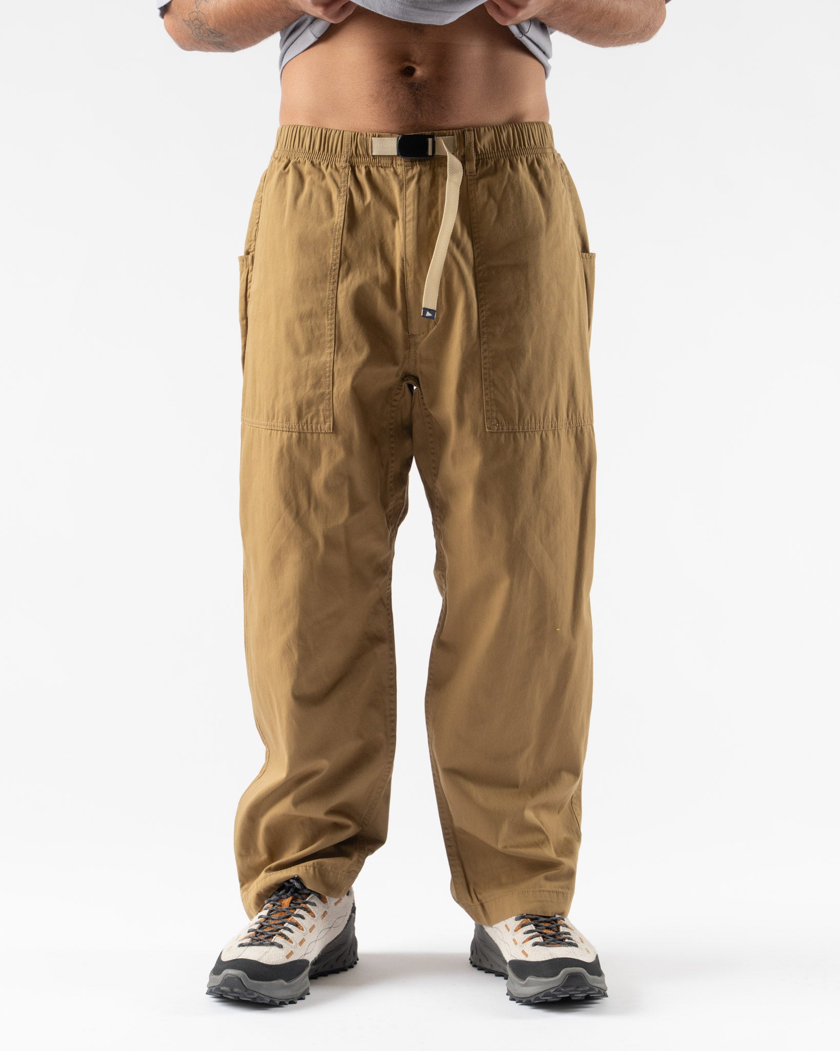 Pilgrim Surf + Supply Salathe Cordura Straight Pant in Khaki