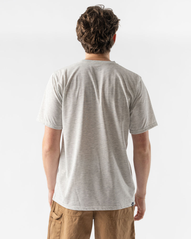 Pilgrim Surf + Supply Quicky Dry Tee in Oatmeal/Navy