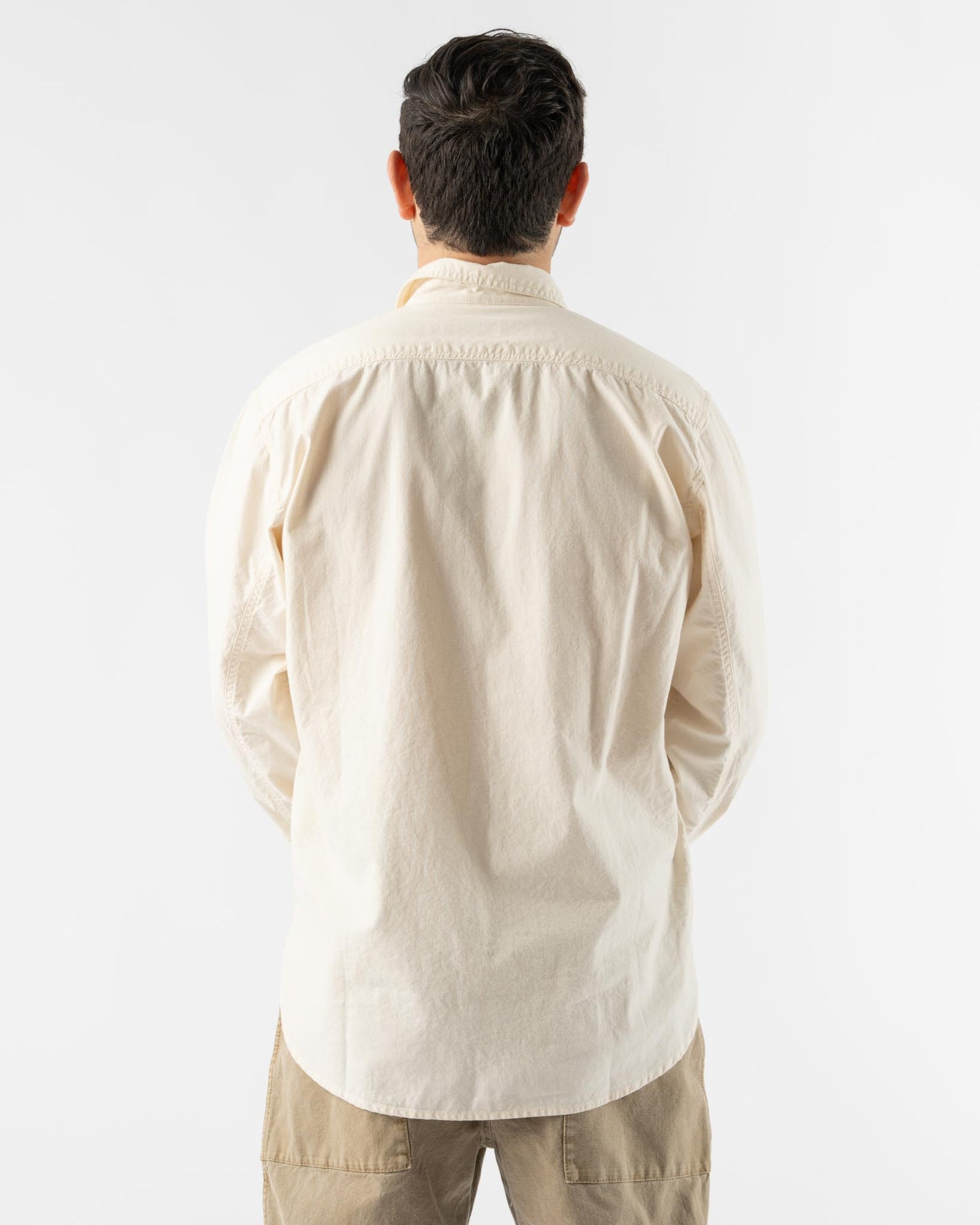 Pilgrim Surf + Supply Rucker Chambray Shirt in Natural