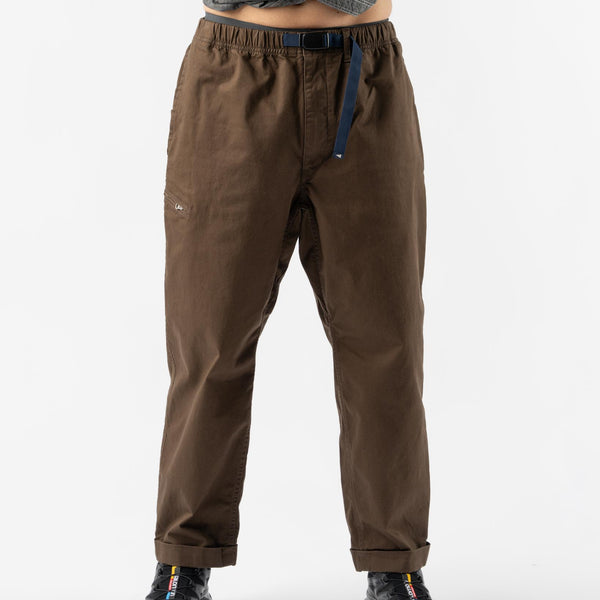 Pilgrim Surf + Supply Salathe Twill Climbing Pant in Brown Curated at Jake  and Jones