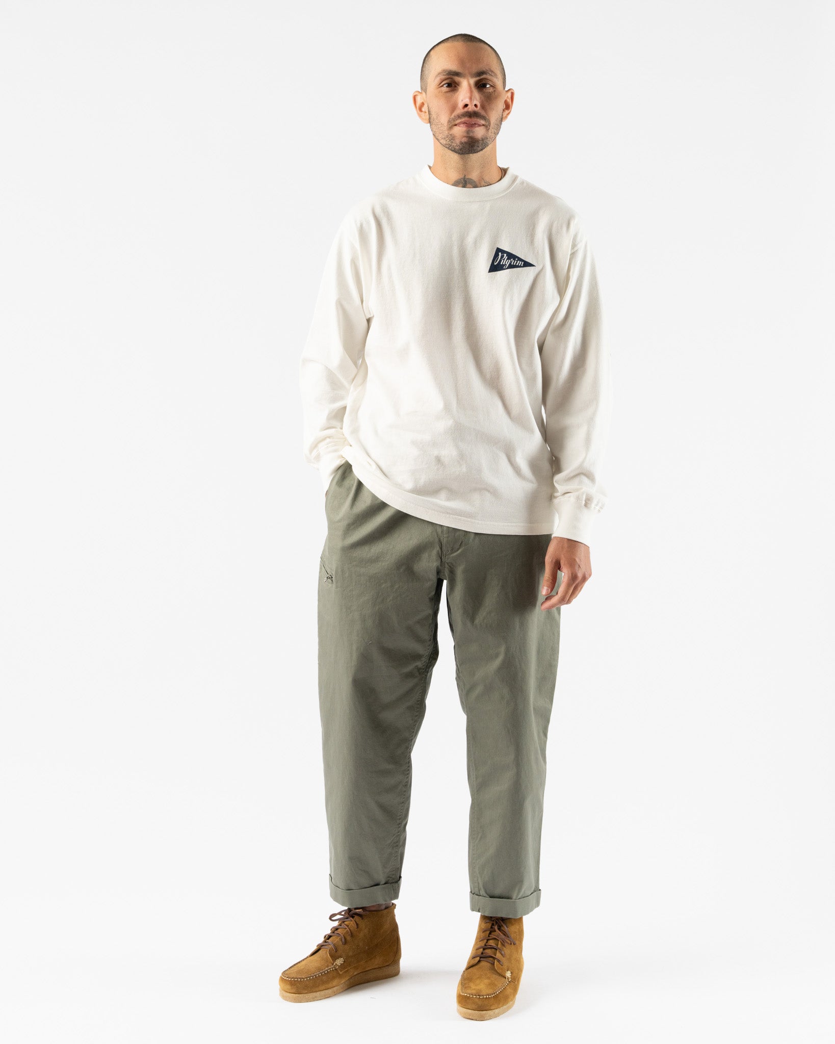 Pilgrim Surf + Supply Salathe Twill Climbing Pant in Sage