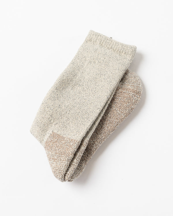 Pilgrim Surf + Supply Cotton Silk Socks in Beige