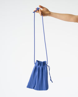 Pleats Please Issey Miyake Mini Pochette in Steel Blue