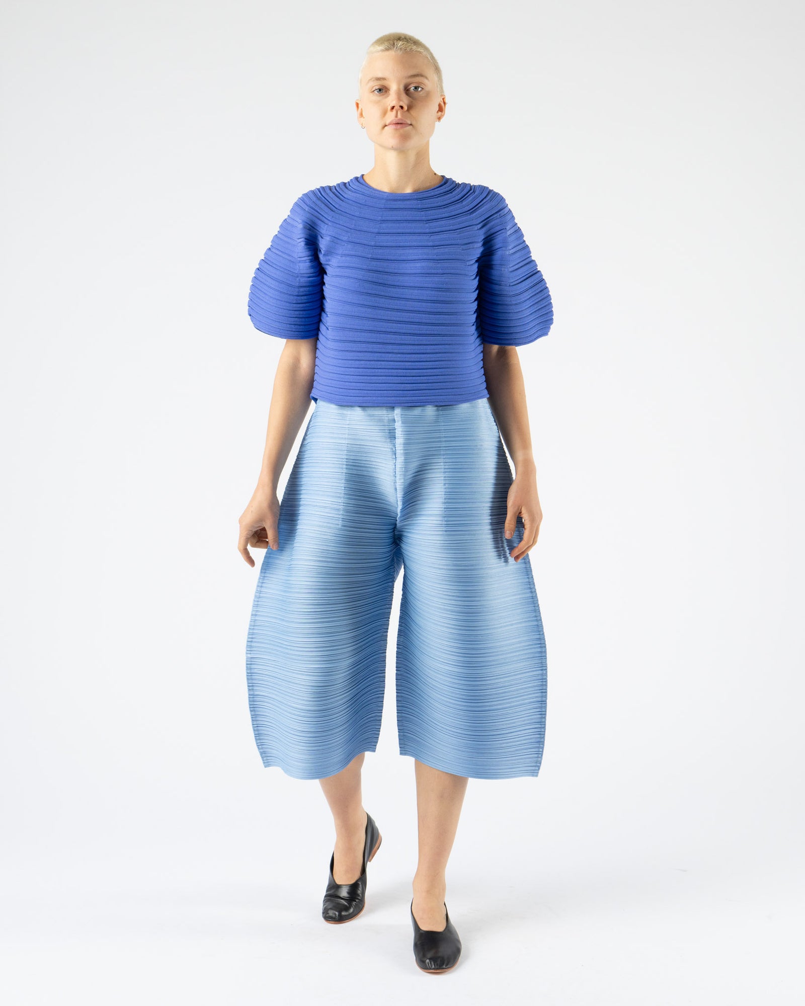 Pleats Please Issey Miyake Thicker Bottoms 2 in Light Blue