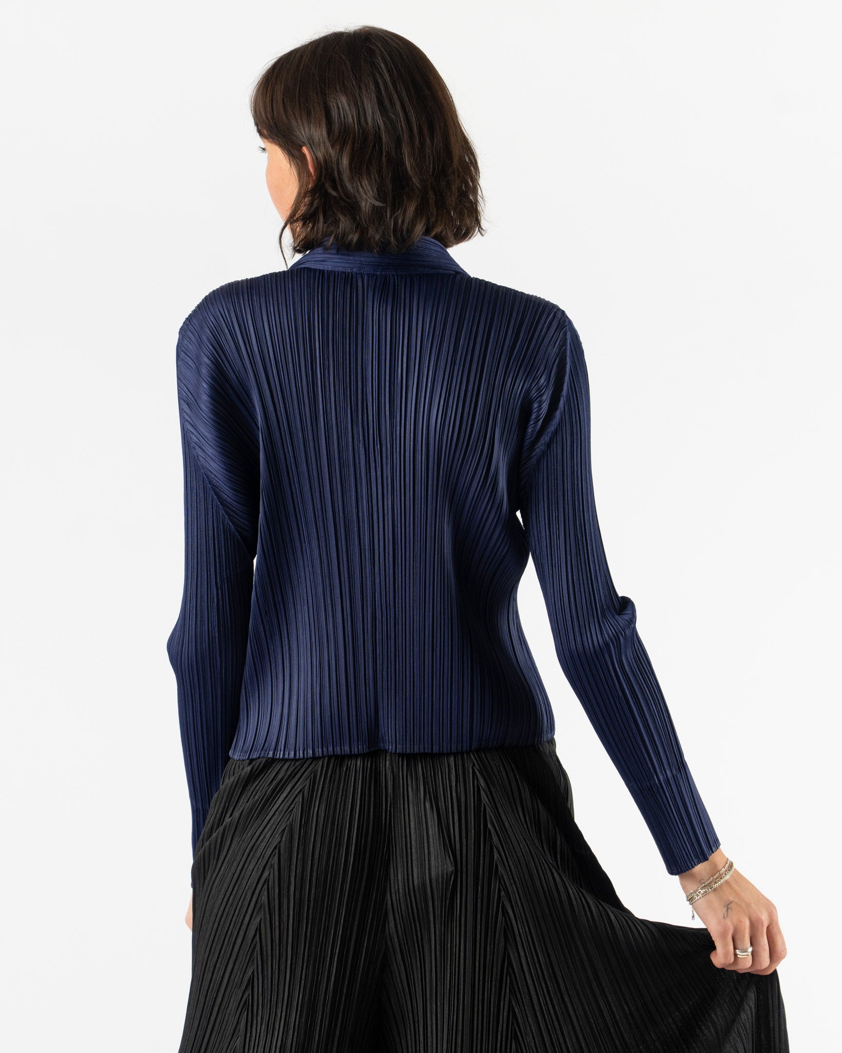 Pleats Please Issey Miyake Monthly Colors May in Navy