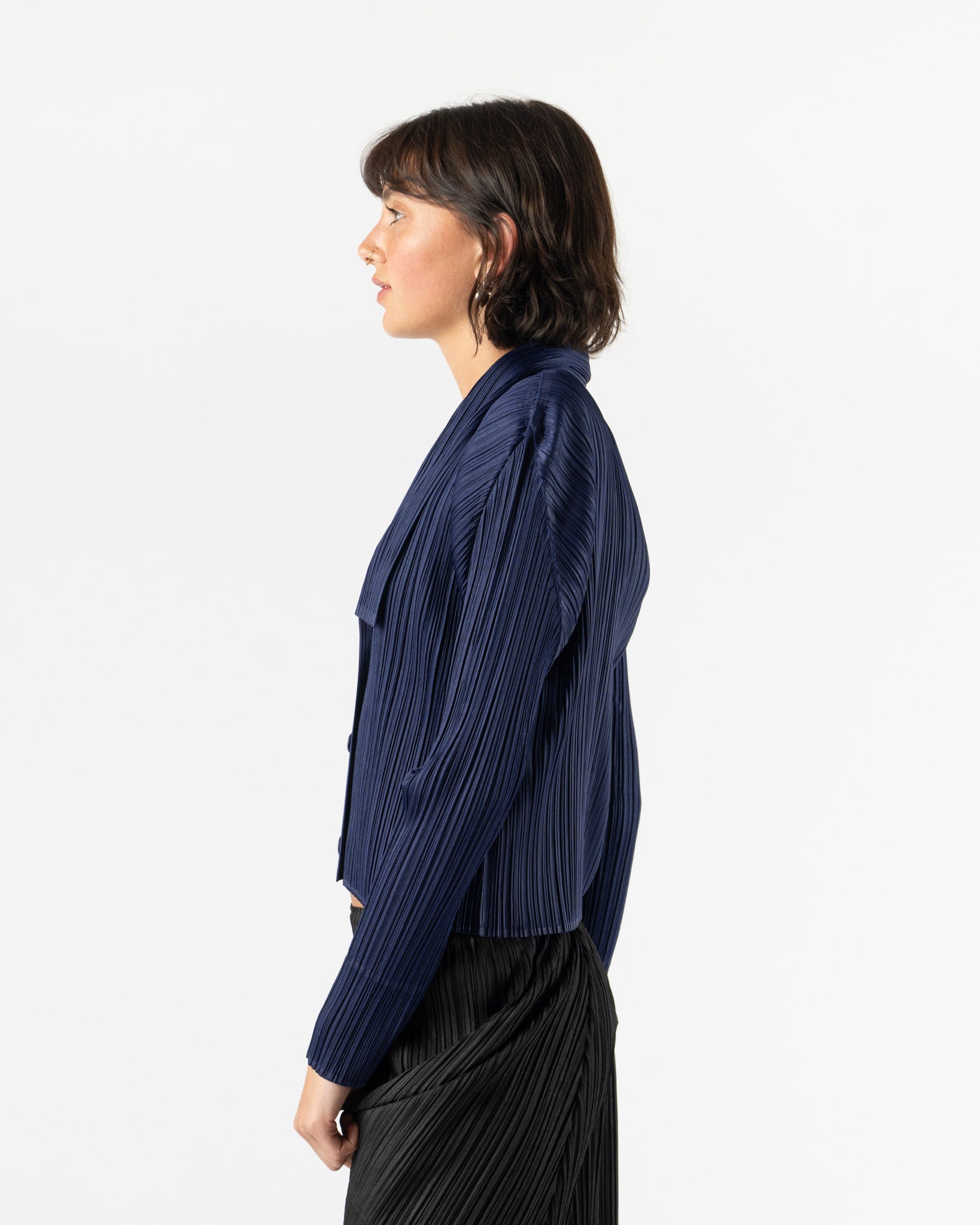 Pleats Please Issey Miyake Monthly Colors May in Navy