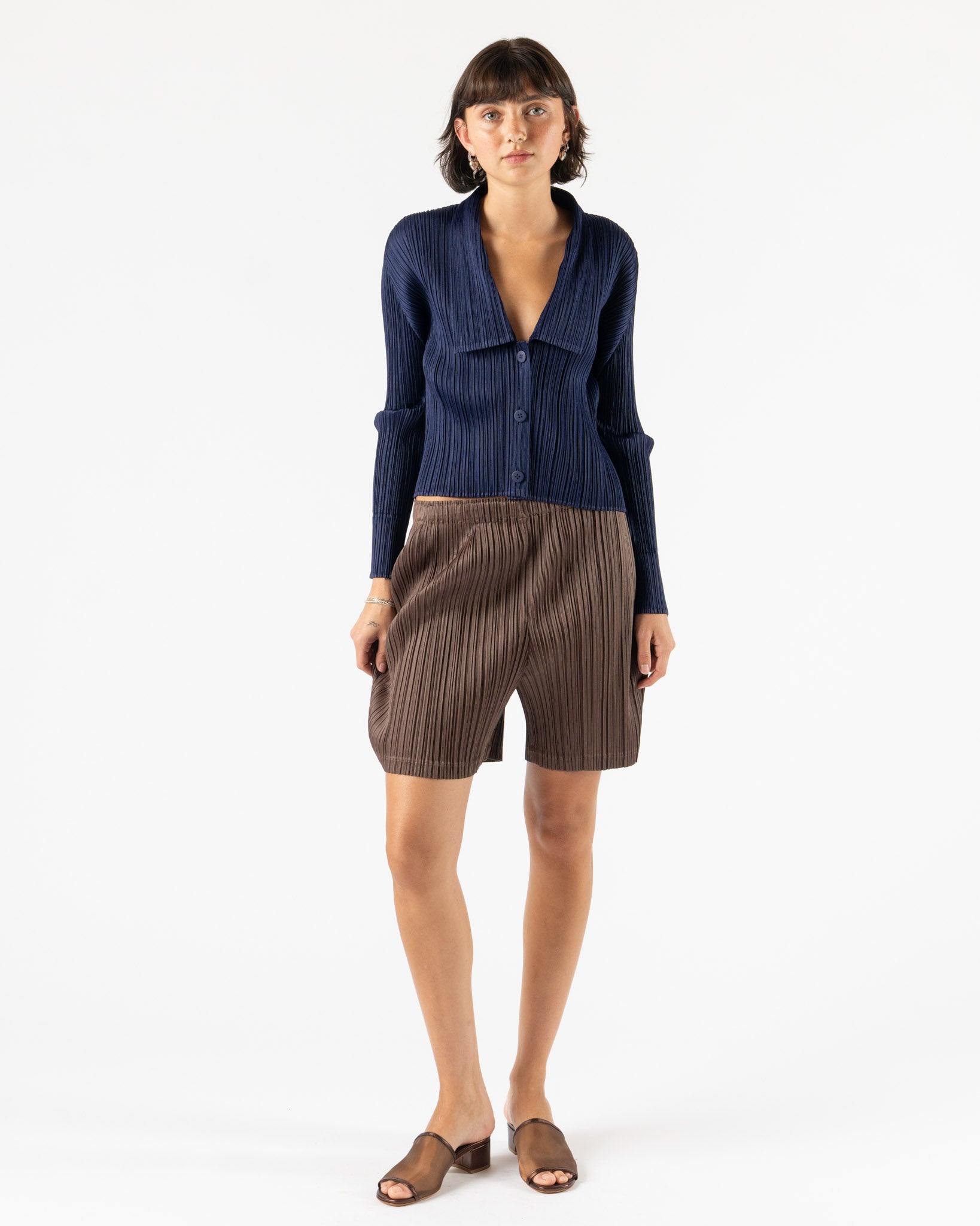 Pleats Please Issey Miyake Monthly Colors May in Navy