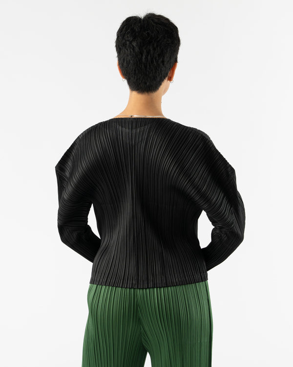 Pleats Please Issey Miyake February Monthly Colors Blouson in Black