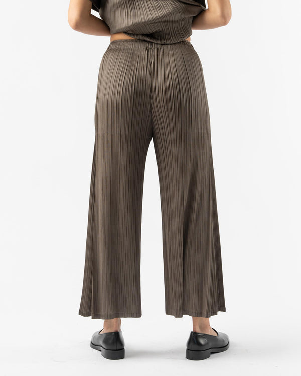 Pleats Please Issey Miyake March Monthly Colors Pants in Khaki