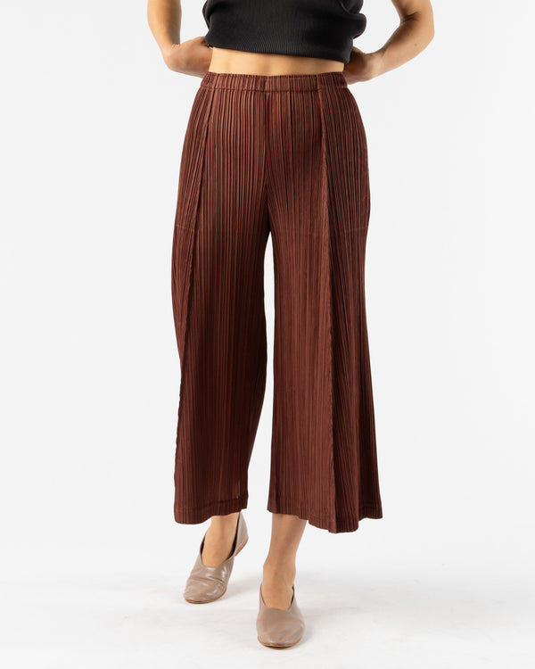 Pleats Please Issey Miyake Thicker Bottoms 2 in Brown