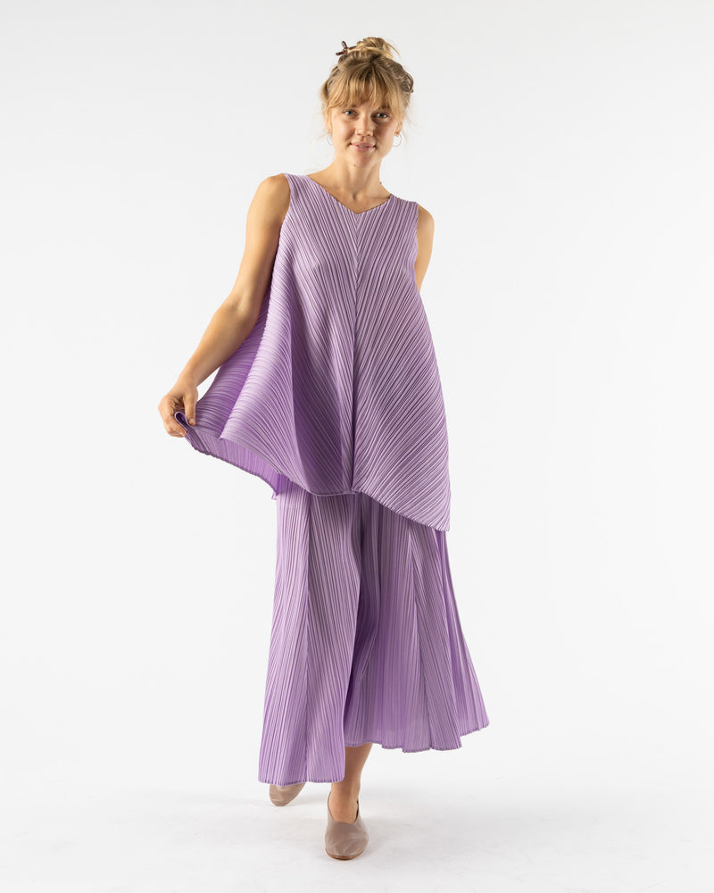 Pleats Please Issey Miyake Mellow Pleats in Light Purple