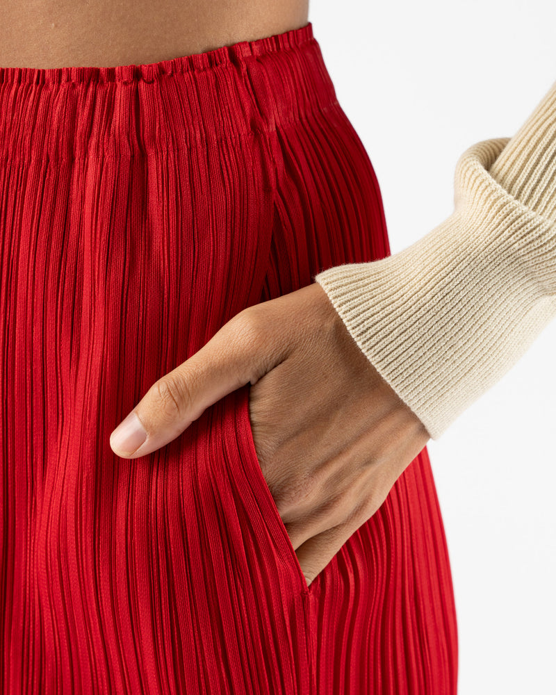 Pleats Please Issey Miyake Thicker Bottoms Skirt in Red