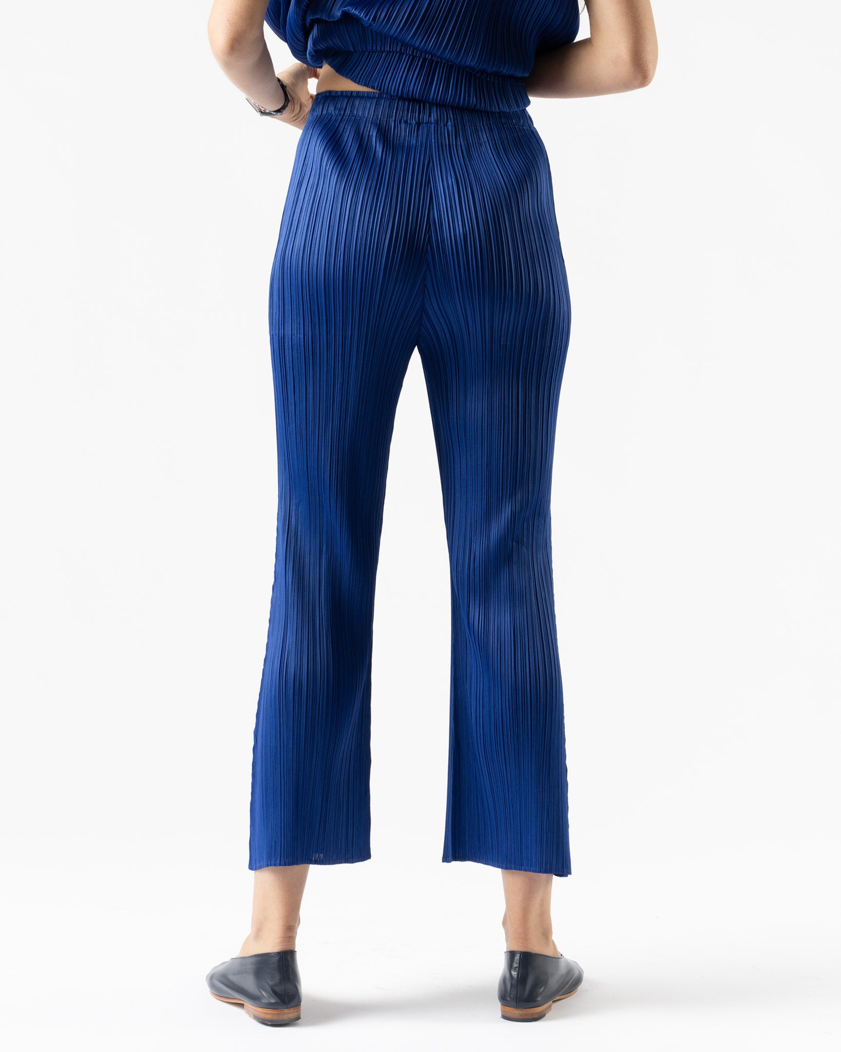Pleats Please Issey Miyake Monthly Colors July Pants in Blue