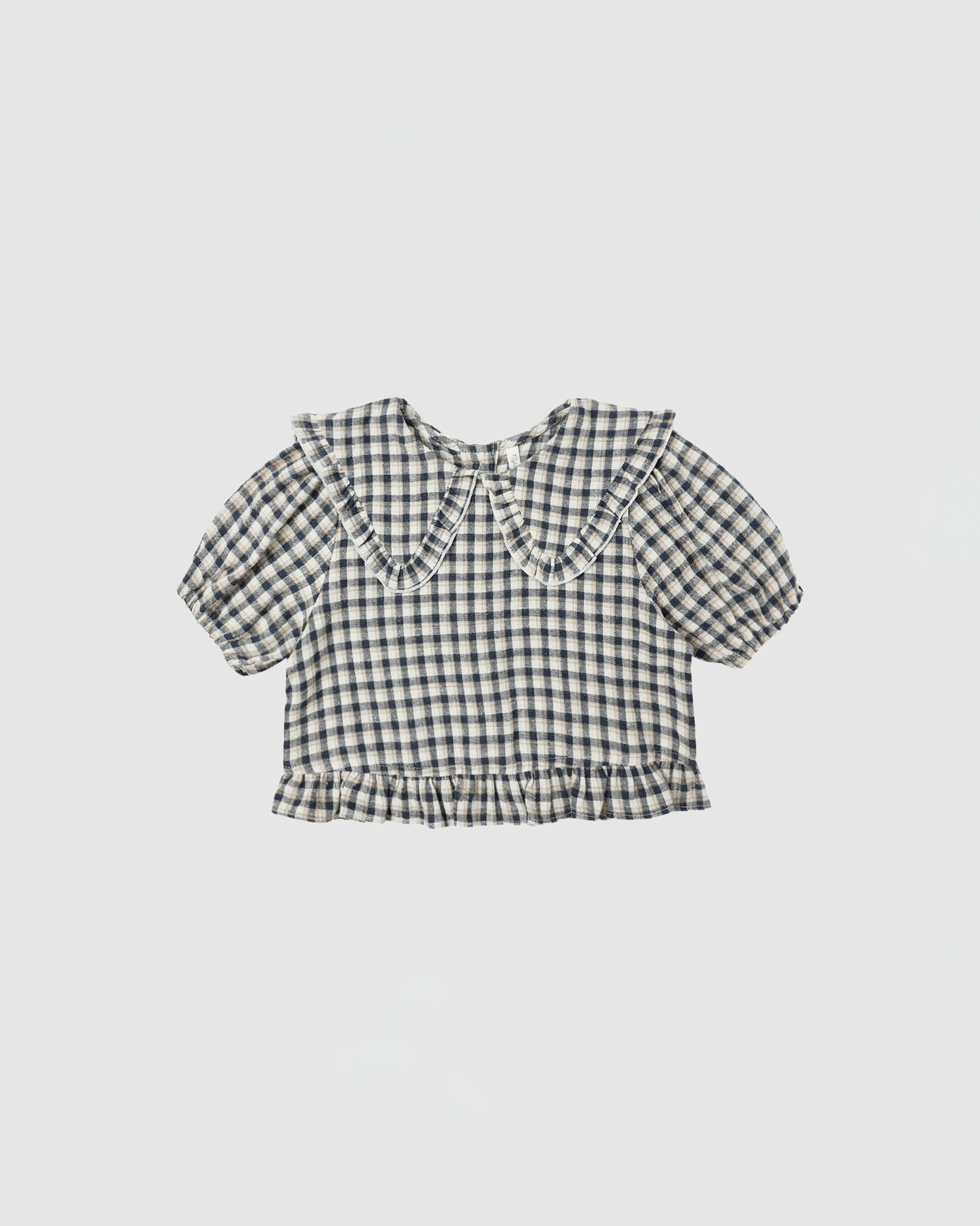Rylee + Cru Prairie Blouse in Navy Check