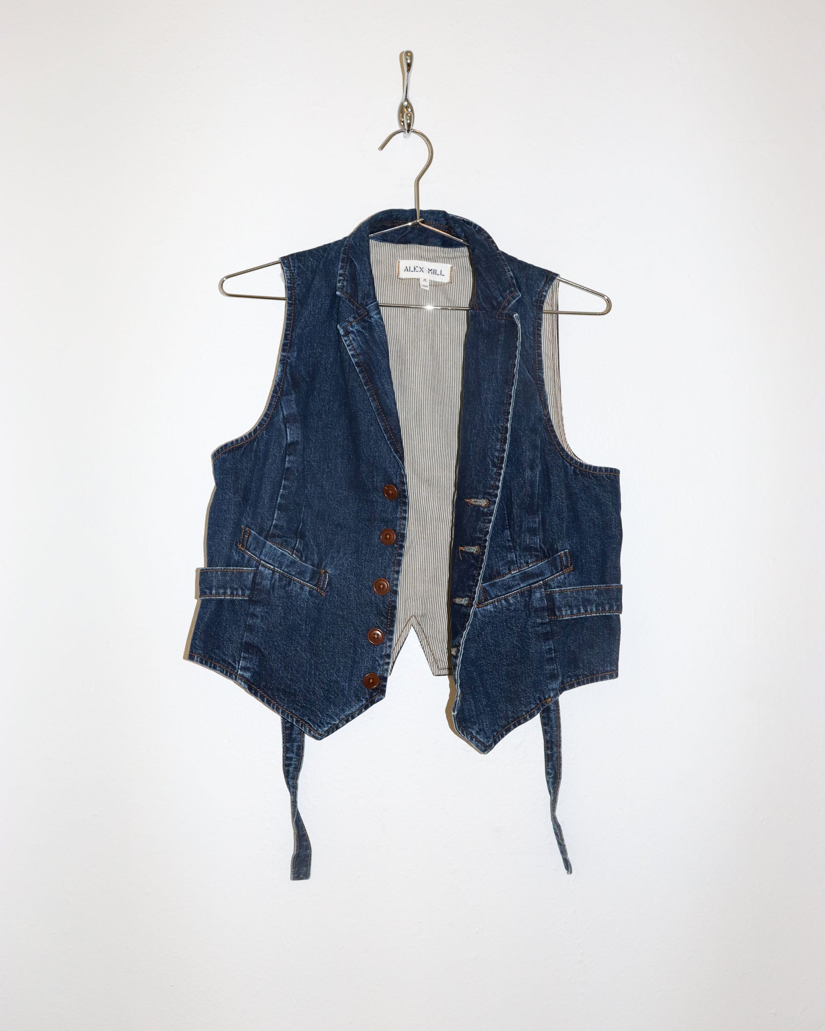 Pre-owned: Alex Mill Blue Denim Vest