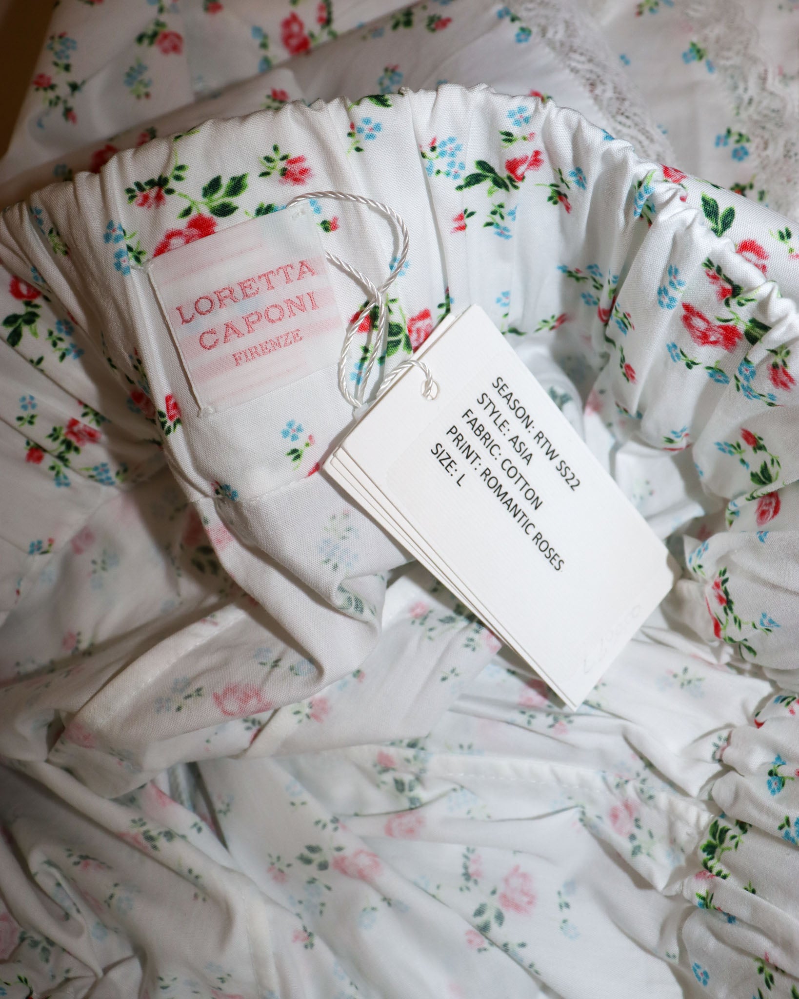 Pre-owned: Loretta Caponi Romantic Roses Skirt