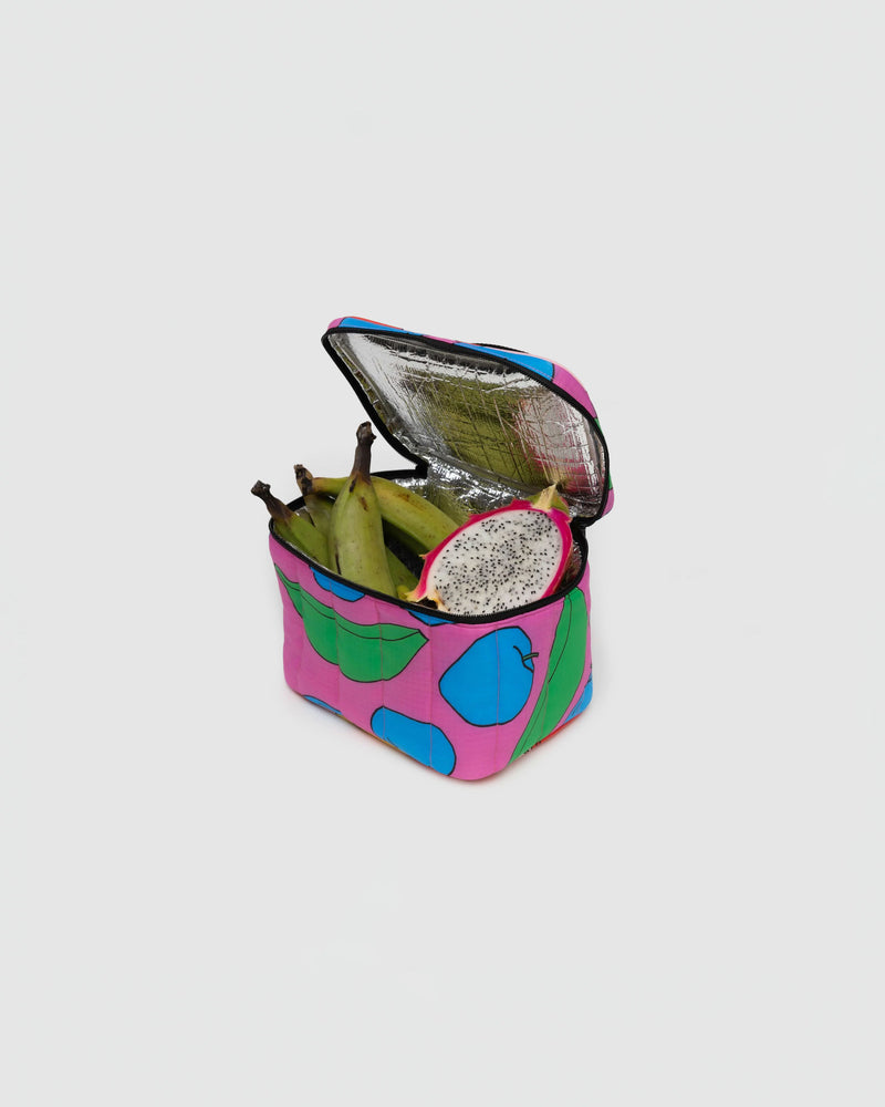 Baggu Puffy Lunch Bag in Apples & Bananas Mix