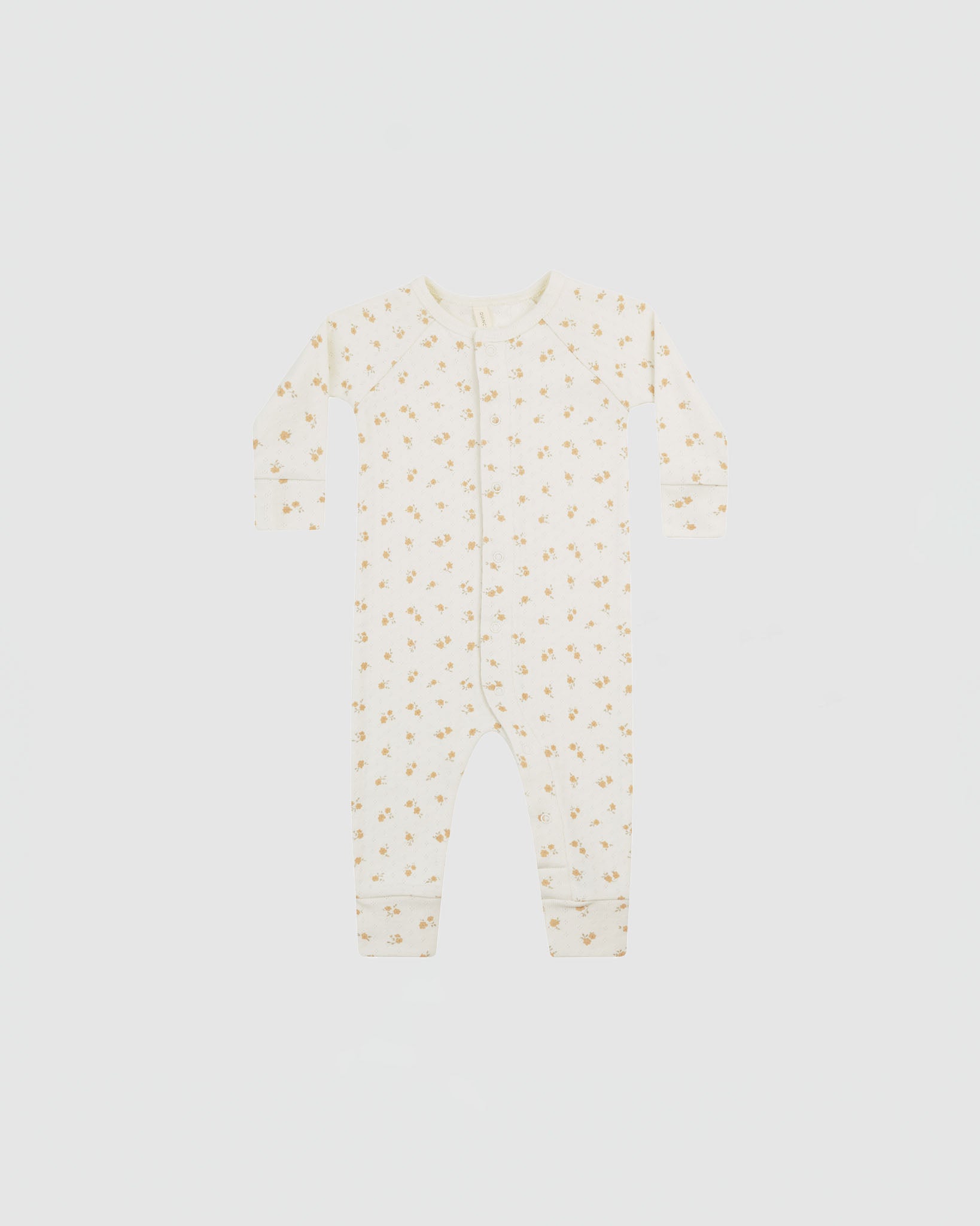 Quincy Mae Pointelle Long John in Ditsy Melon