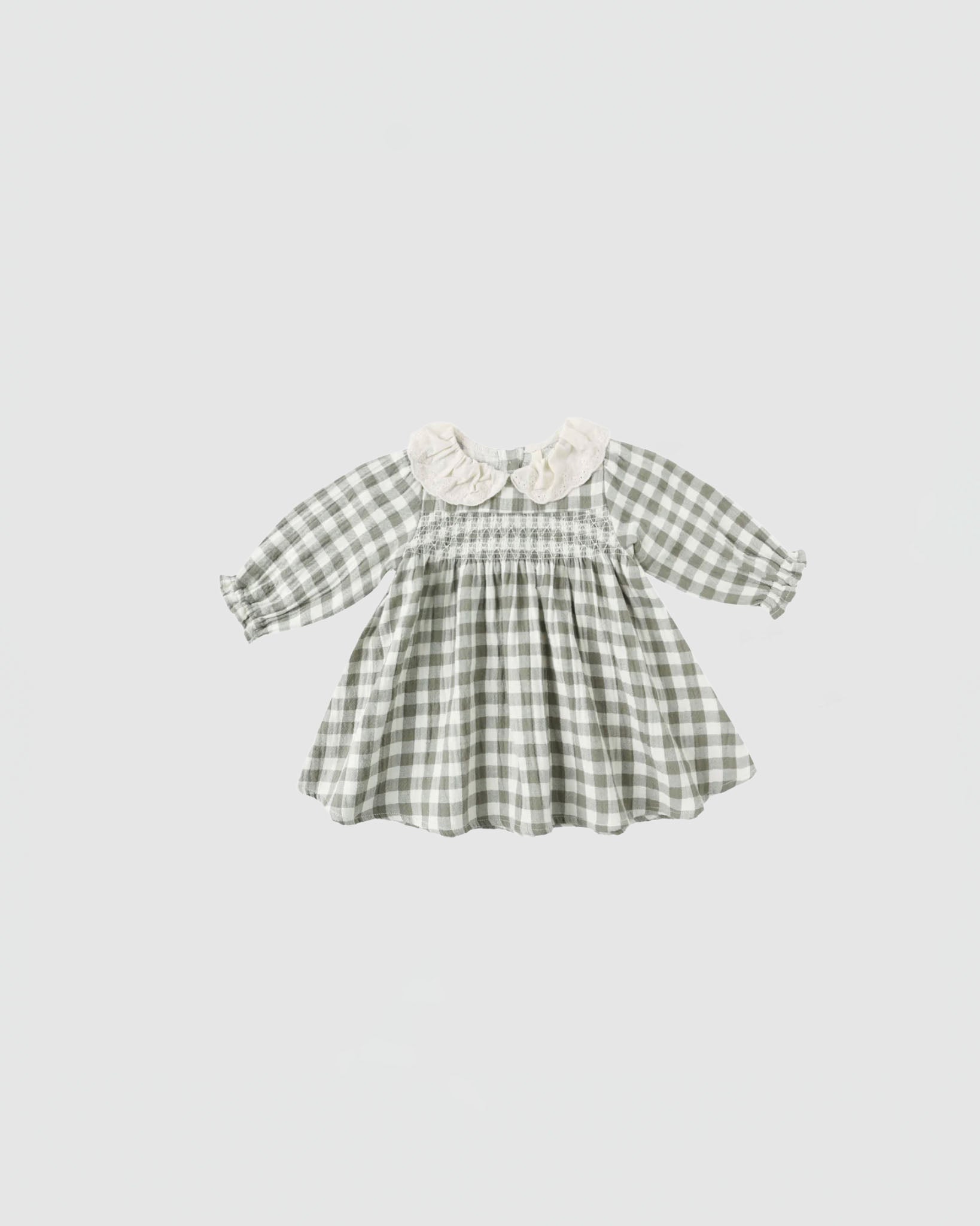 Quincy Mae Callie Dress in Forest Check