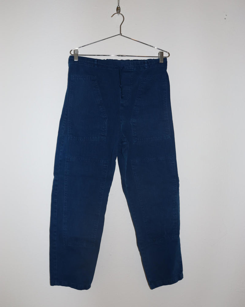 Pre-owned: Nico Nico Patchwork Pants in Blue