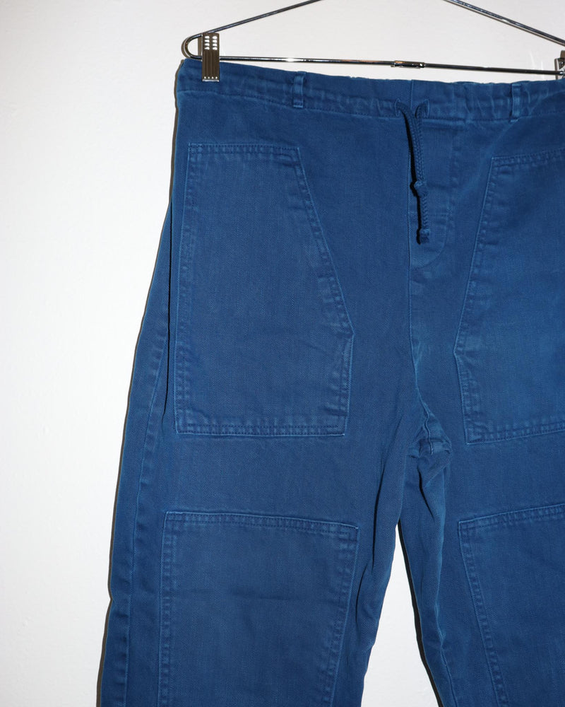 Pre-owned: Nico Nico Patchwork Pants in Blue