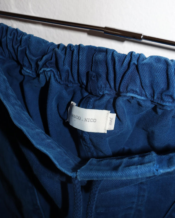 Pre-owned: Nico Nico Patchwork Pants in Blue