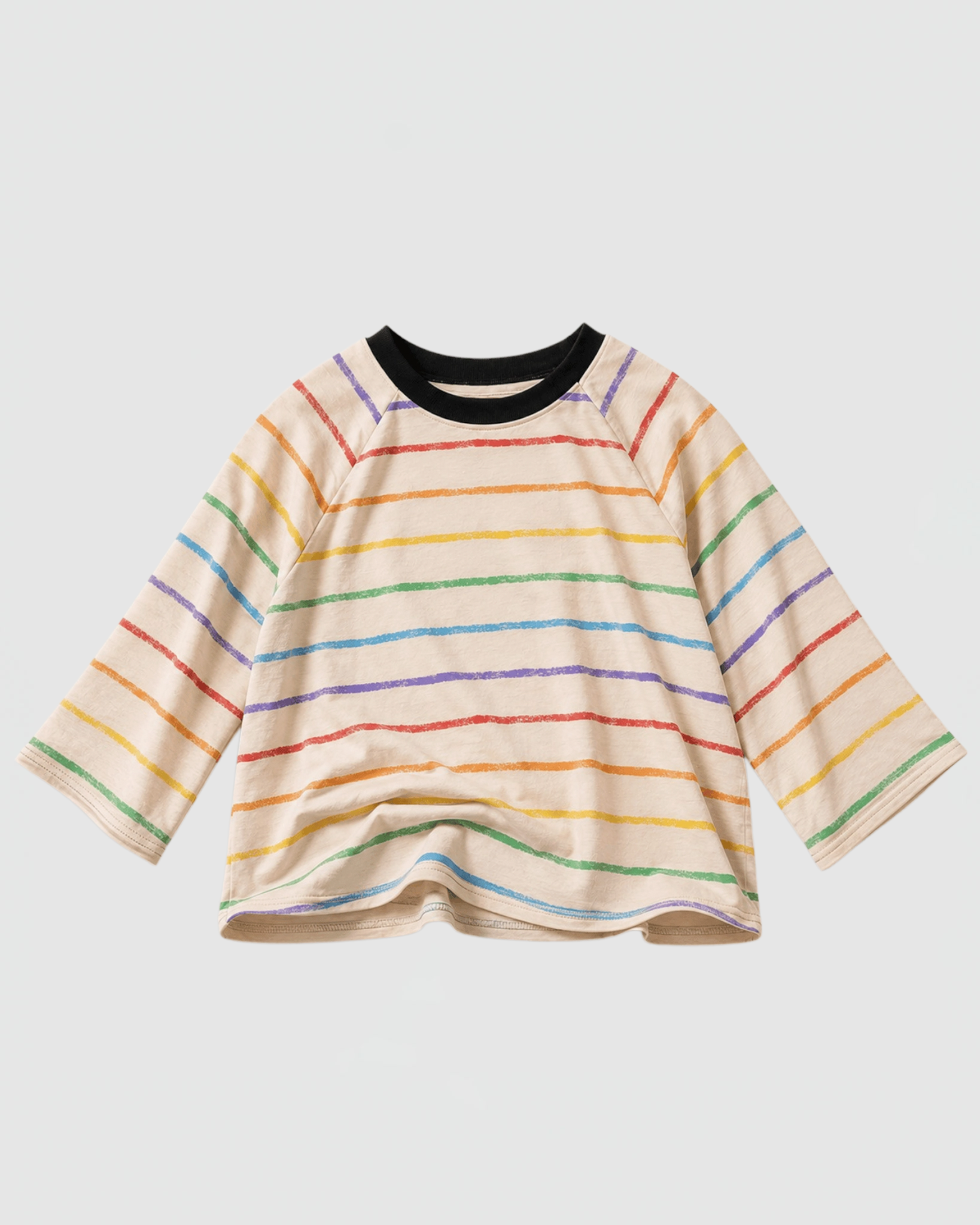 Best Day Ever Kids Retro Crayon Stripe Tee