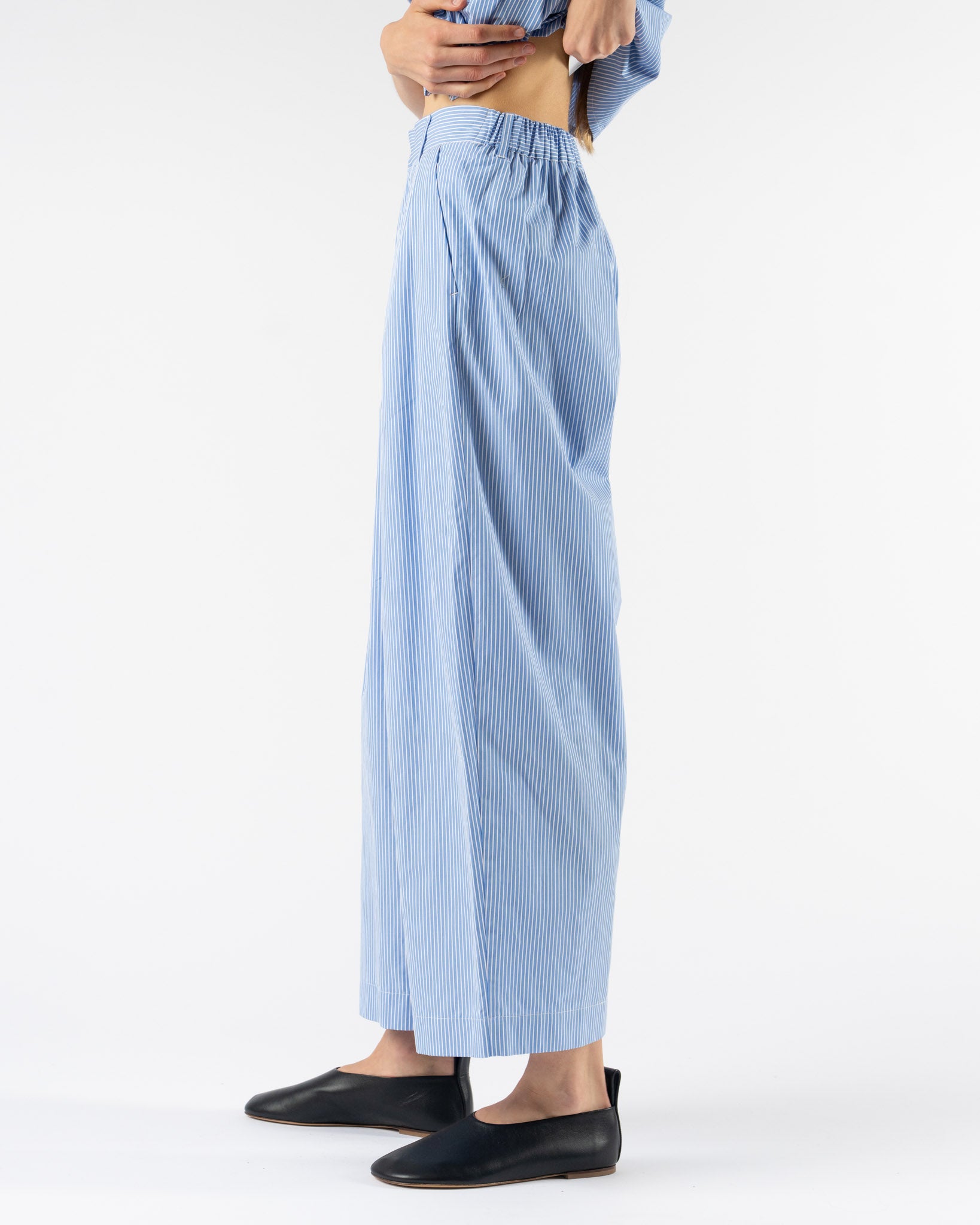 Rhodolirion Tack Balloon Pant in Sax Stripe