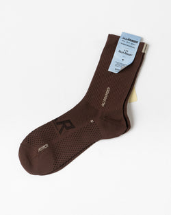 RoToTo 1953 Ribbed Crew Socks in Brown