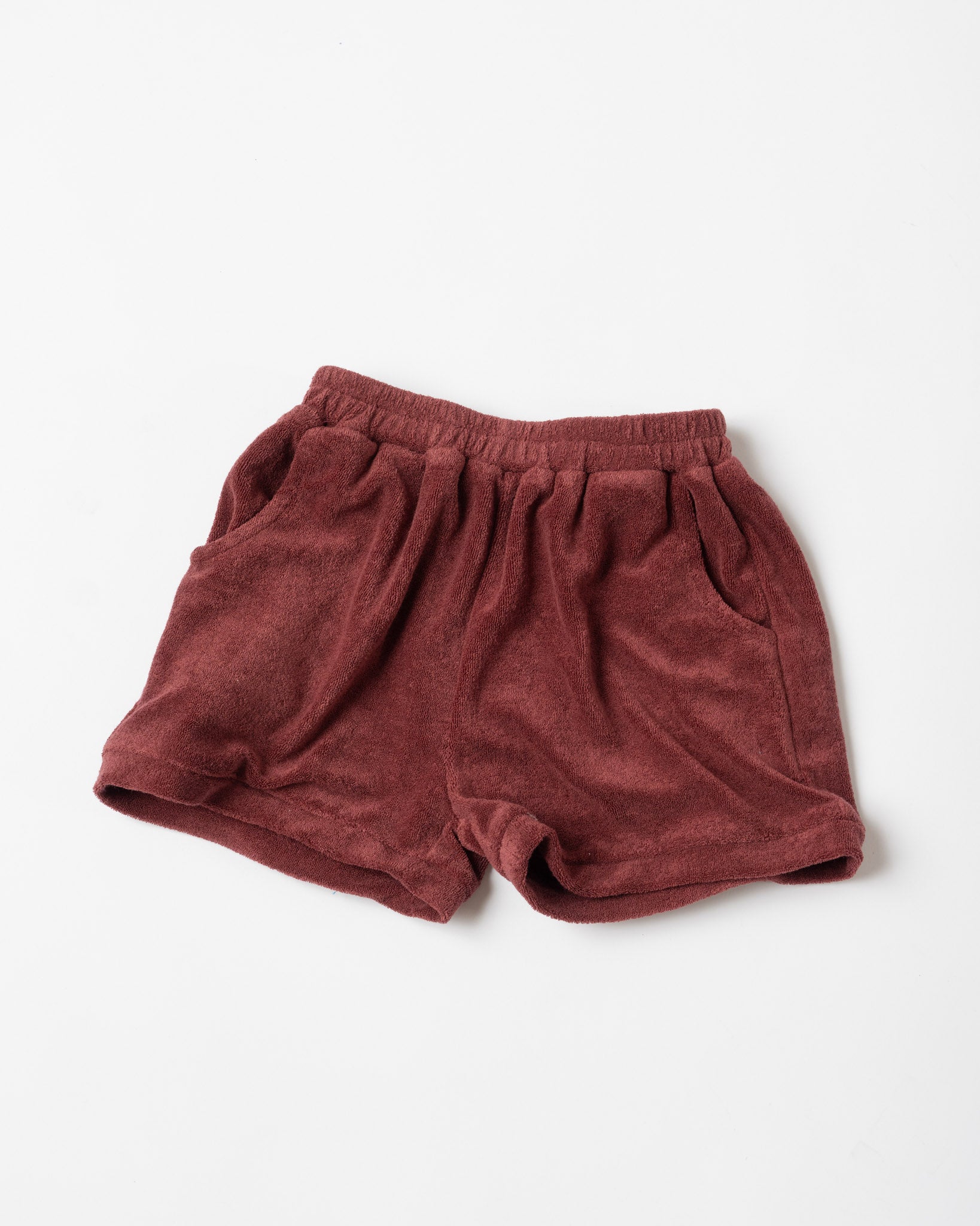 Roux Leo Terrycloth Shorts in Brick