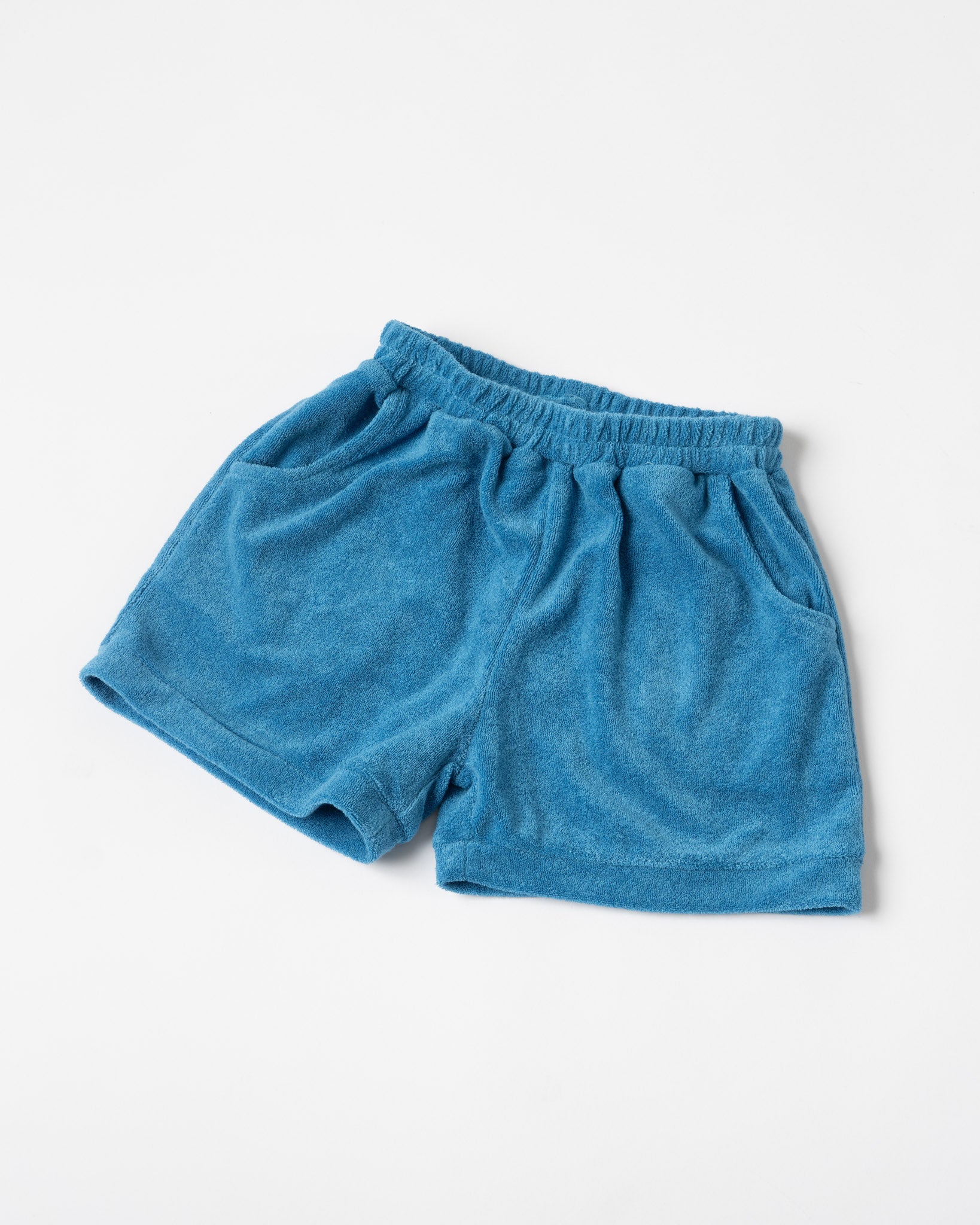 Roux Leo Terrycloth Shorts in Blue