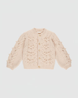 Rylee + Cru Bobble Cardigan in Shell