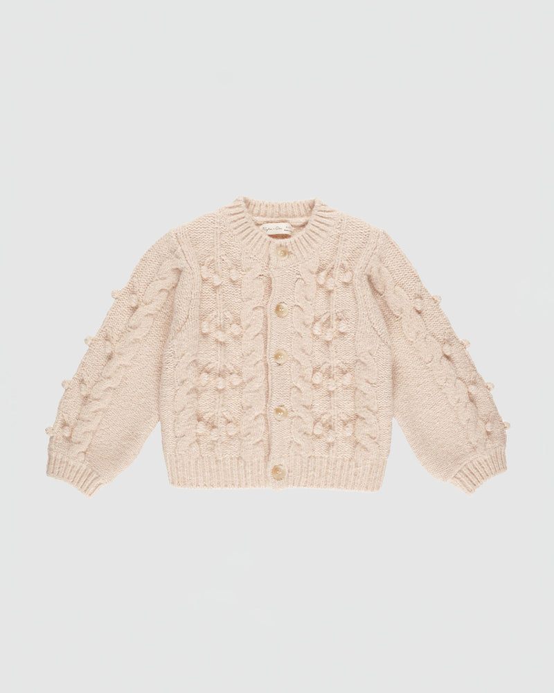 Rylee + Cru Bobble Cardigan in Shell