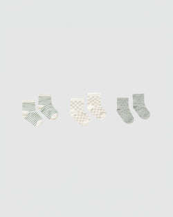 Rylee + Cru Printed Socks 3 Pack