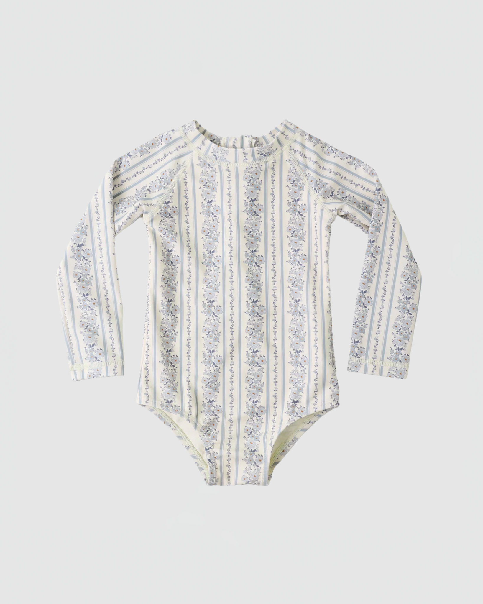 Rylee + Cru Delfine Rashguard in Blue Floral