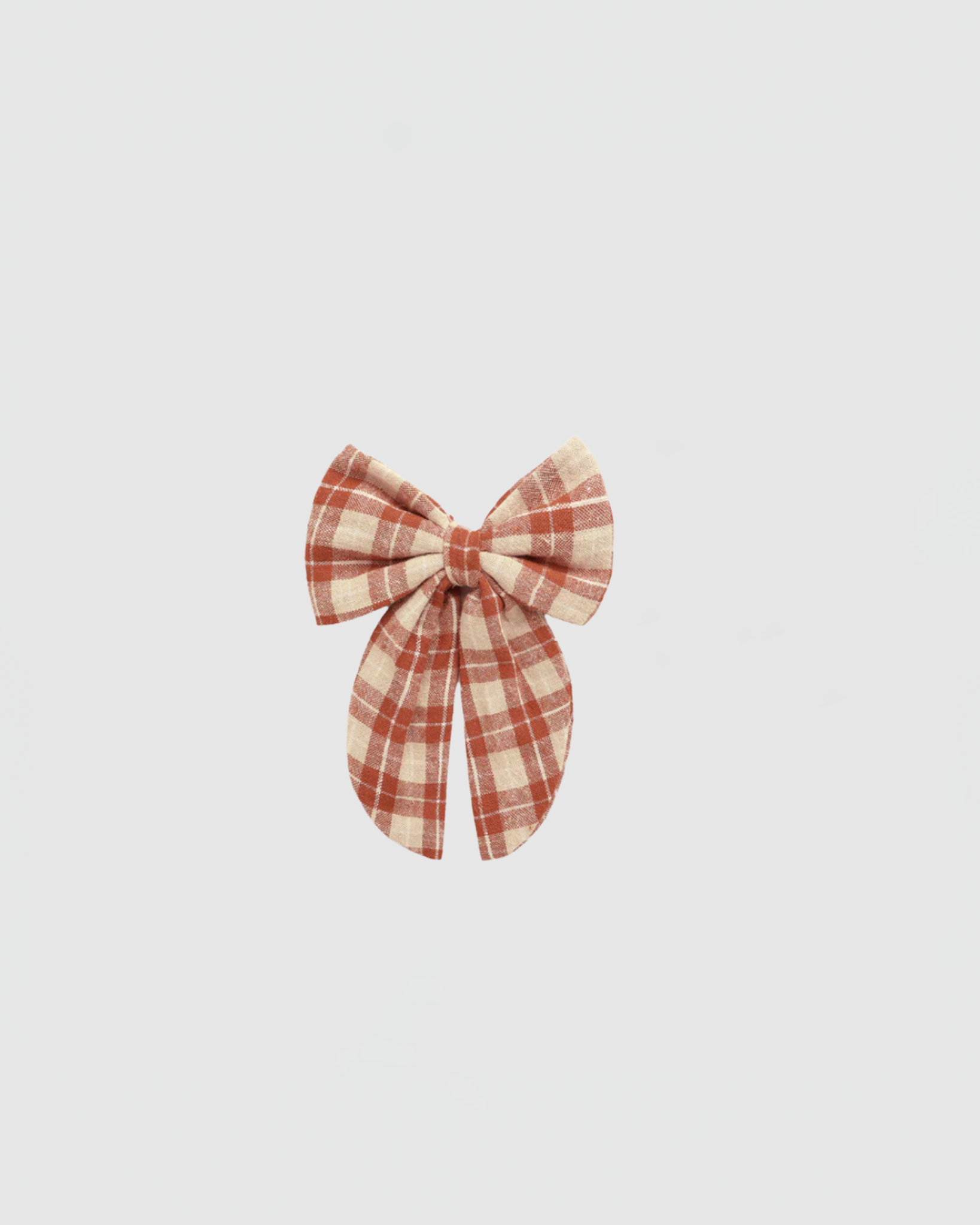 Rylee + Cru Oversized Bow in Red Plaid