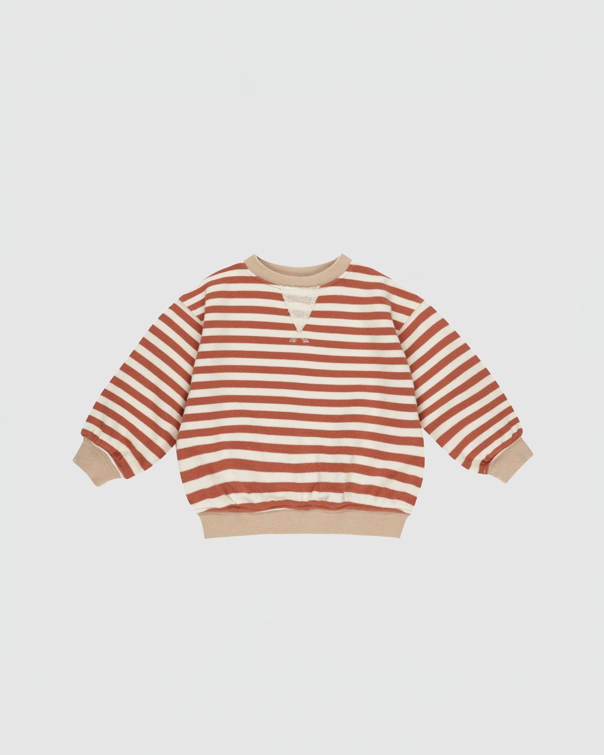 Rylee + Cru Oversized Crew in Poppy Stripe Curated at Jake and Jones