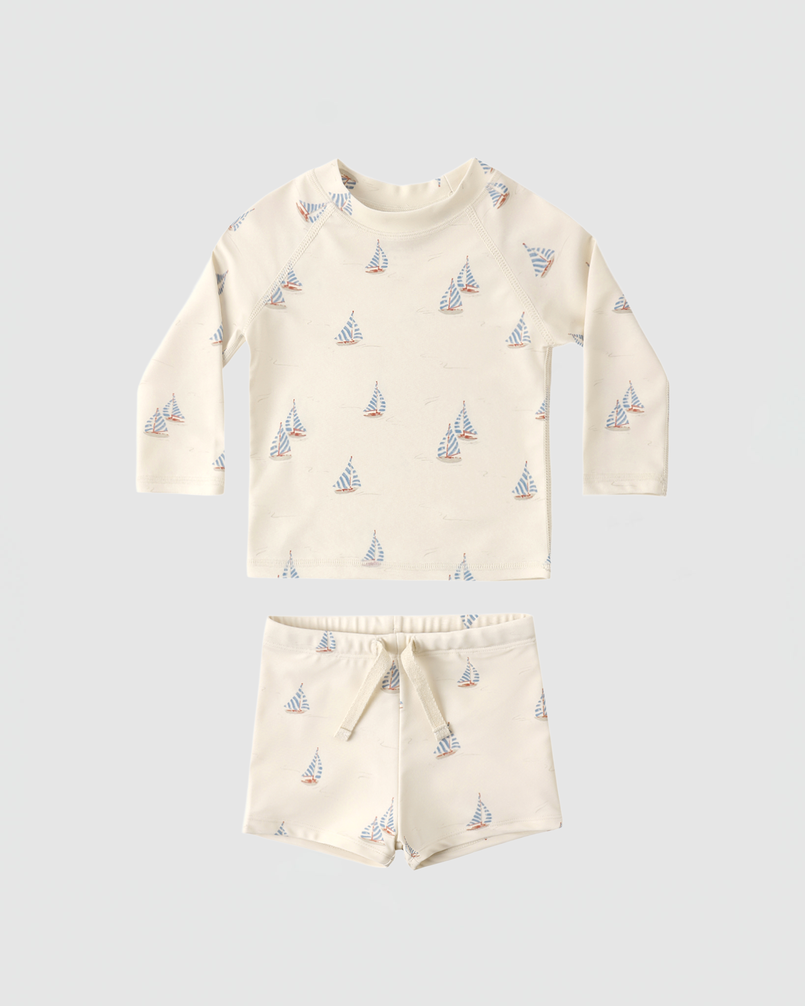 Rylee + Cru Boys Rashguard Set in Sail