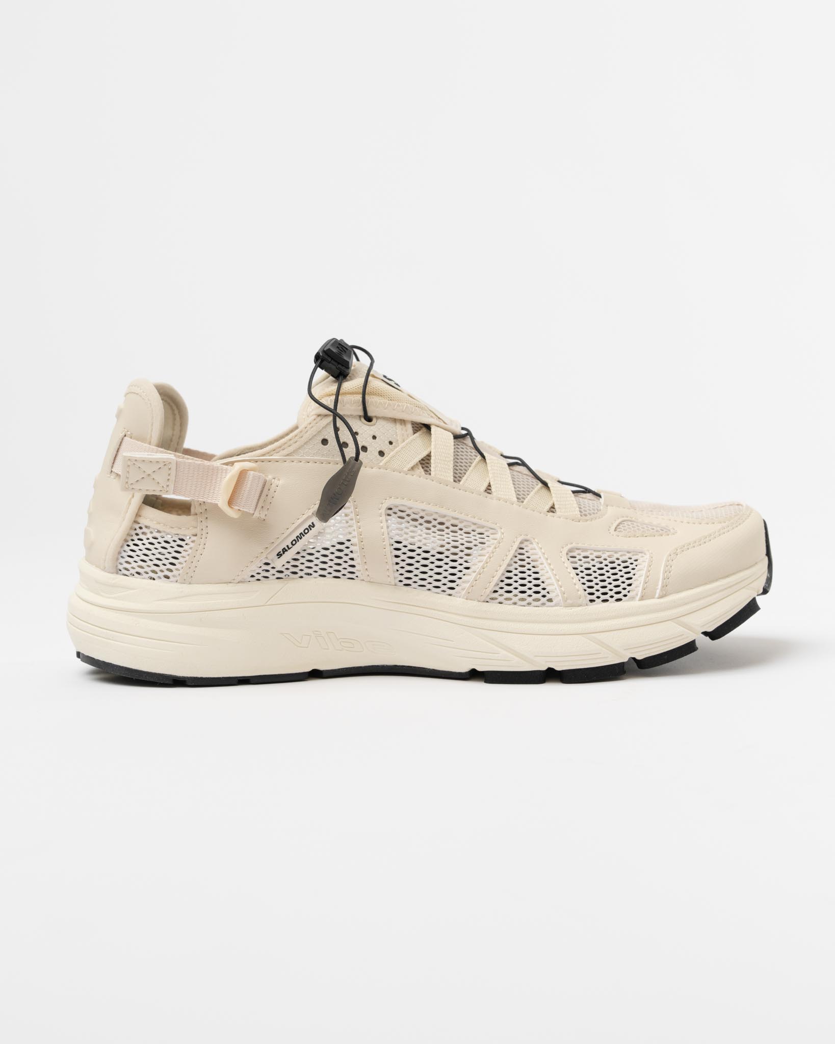 Salomon Techsonic Sneaker in Almond Milk/Vanilla/Black