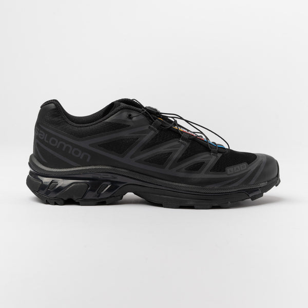 Salomon XT-6 Sneaker in Black/Black/Phantom Curated at Jake and Jones